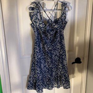 Beautiful Floral Blue, Dress, Size: Large